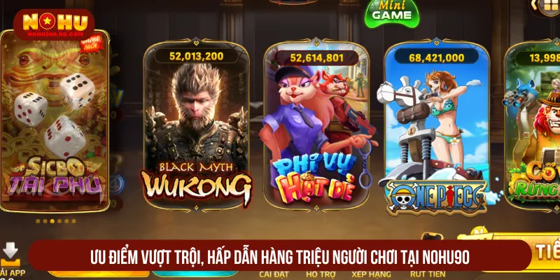 Nohu90 – Cổng game tốc độ cao, thanh toán minh bạch 2025 Người dùng khám phá Nohu90 với mọi quyền lợi an toàn
