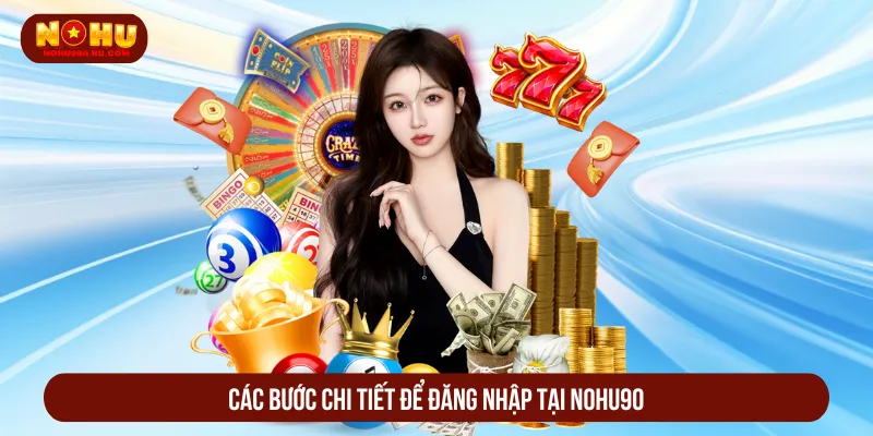 Thực hiện theo hướng dẫn đăng nhập tham gia Nohu90